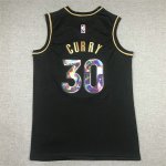 NBA 30 Curry Warriors Diamond Edition noir or Maillot